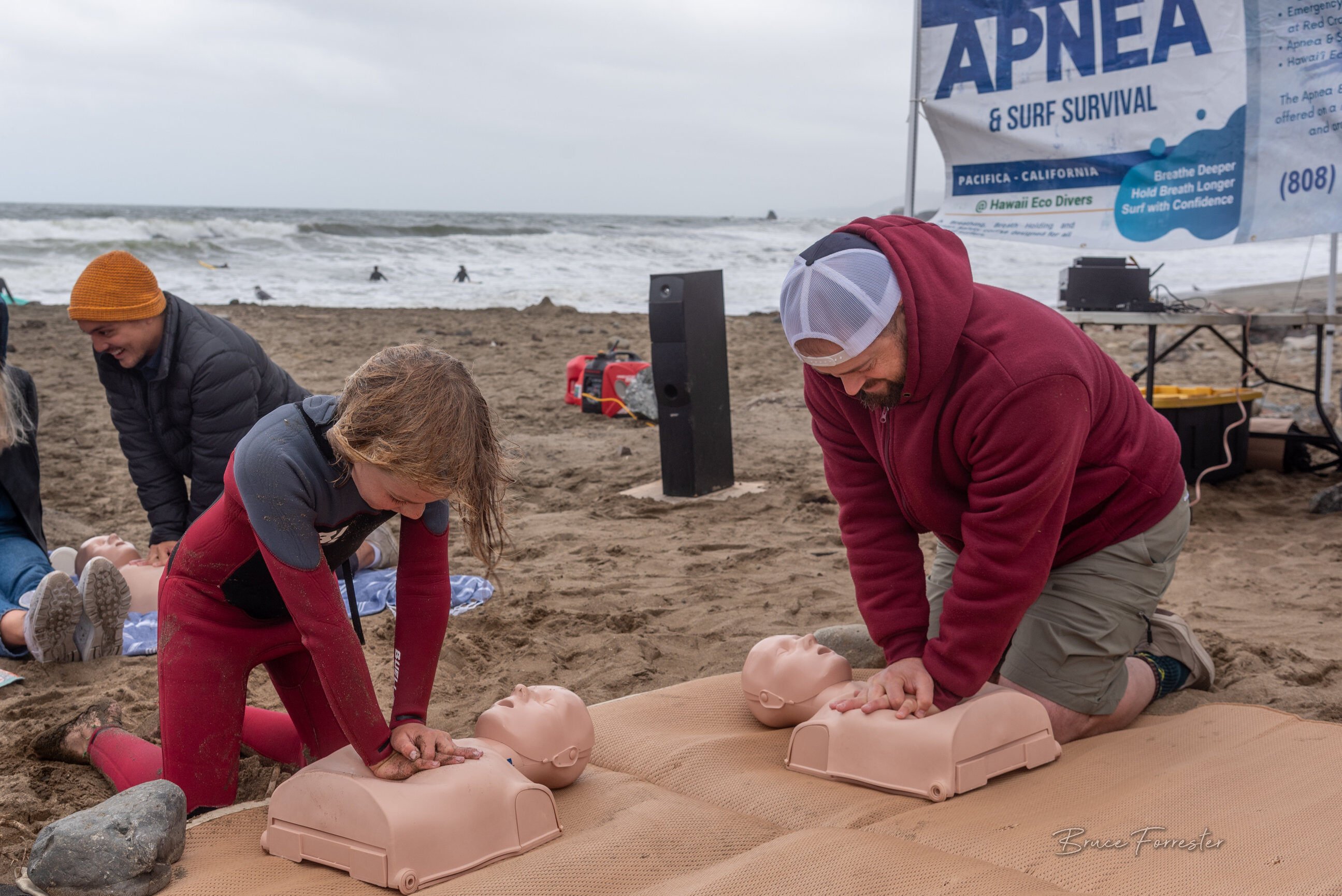 Ocean safety workshops for participants of all ages. Photo: Bruce Forrester